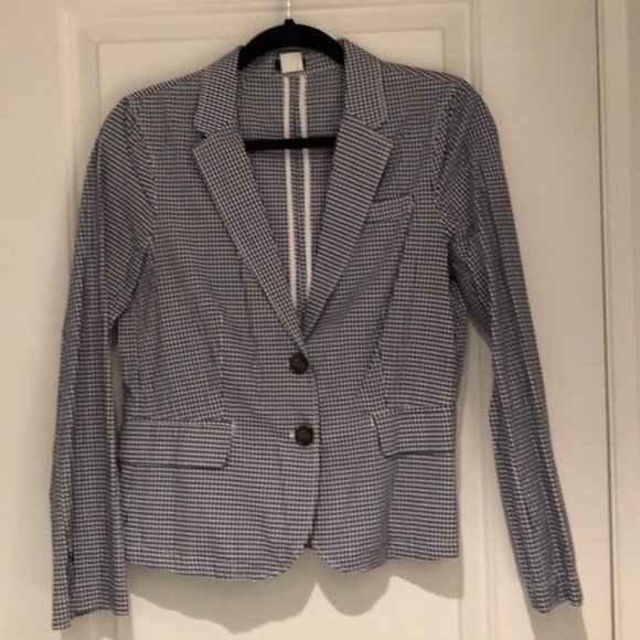J. Crew gingham blazer